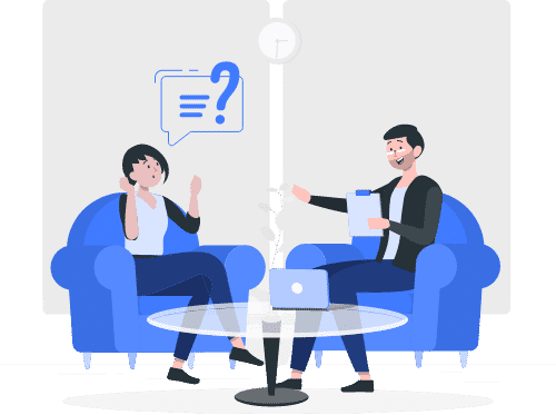Consultores conversando sobre um projeto